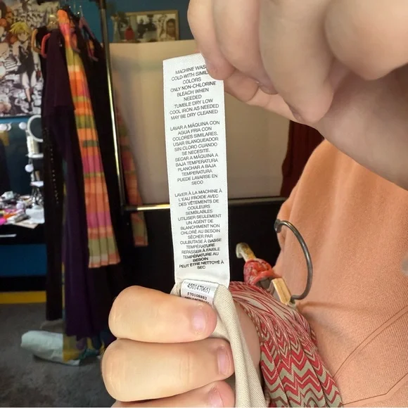 Chico's Size 3 Island Breeze Red/Orange Patterned tank Tamra Maxi Dress - Picture 4 of 8